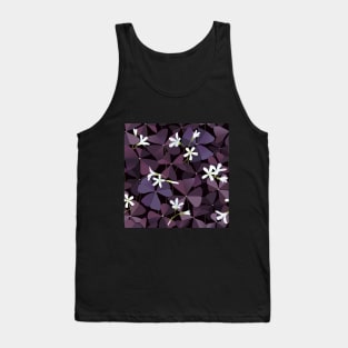 Charmed Velvet Shamrock pattern Tank Top